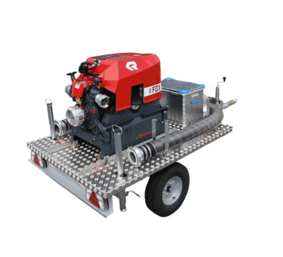 Kloakkpumpe 4″ m/tilhenger