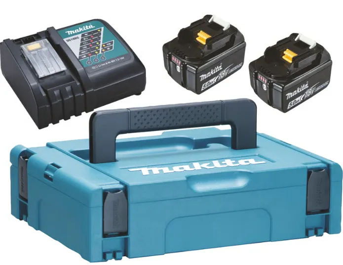 Makita Batterisett 2x5ah + lader